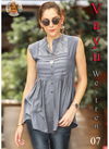 Grey Arya Vayu Exclusive Party Wear Jam Cotton Embroidery Work Western Top 07